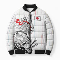Japan Rugby National Heritage Custom Bomber Puffer Jacket Traditional Sashiko Inspired