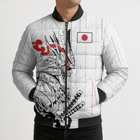Japan Rugby National Heritage Custom Bomber Puffer Jacket Traditional Sashiko Inspired
