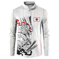 Japan Rugby National Heritage Custom Button Sweatshirt Traditional Sashiko Inspired