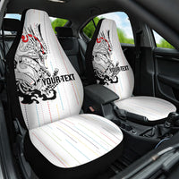 Japan Rugby National Heritage Custom Car Seat Cover Traditional Sashiko Inspired