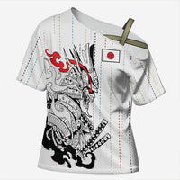 Japan Rugby National Heritage Custom Cross Shoulder Shirt Traditional Sashiko Inspired
