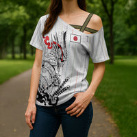 Japan Rugby National Heritage Custom Cross Shoulder Shirt Traditional Sashiko Inspired