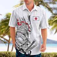Japan Rugby National Heritage Custom Hawaiian Shirt Traditional Sashiko Inspired