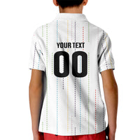 Japan Rugby National Heritage Custom Kid Polo Shirt Traditional Sashiko Inspired