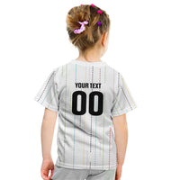 Japan Rugby National Heritage Custom Kid T Shirt Traditional Sashiko Inspired