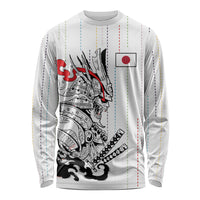 Japan Rugby National Heritage Custom Long Sleeve Shirt Traditional Sashiko Inspired