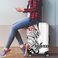 Japan Rugby National Heritage Custom Luggage Cover Traditional Sashiko Inspired