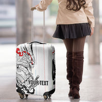 Japan Rugby National Heritage Custom Luggage Cover Traditional Sashiko Inspired