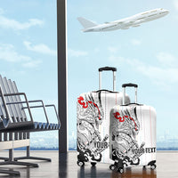Japan Rugby National Heritage Custom Luggage Cover Traditional Sashiko Inspired