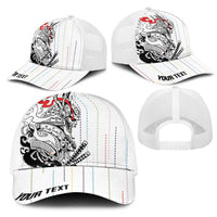 Japan Rugby National Heritage Personalized Mesh Trucker Cap Traditional Sashiko Inspired