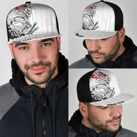Japan Rugby National Heritage Personalized Mesh Trucker Cap Traditional Sashiko Inspired