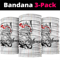 Japan Rugby National Heritage Custom Neck Gaiter Traditional Sashiko Inspired