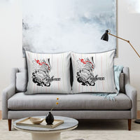 Japan Rugby National Heritage Custom Pillow Cover Traditional Sashiko Inspired