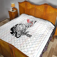 Japan Rugby National Heritage Custom Quilt Traditional Sashiko Inspired