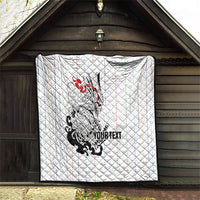 Japan Rugby National Heritage Custom Quilt Traditional Sashiko Inspired