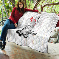 Japan Rugby National Heritage Custom Quilt Traditional Sashiko Inspired