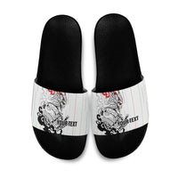 Japan Rugby National Heritage Custom Slide Sandals Traditional Sashiko Inspired