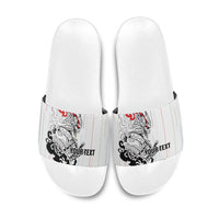 Japan Rugby National Heritage Custom Slide Sandals Traditional Sashiko Inspired