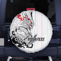 Japan Rugby National Heritage Custom Spare Tire Cover Traditional Sashiko Inspired