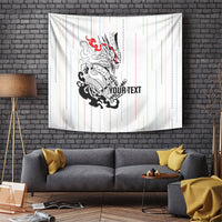 Japan Rugby National Heritage Custom Tapestry Traditional Sashiko Inspired