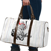 Japan Rugby National Heritage Custom Travel Bag Traditional Sashiko Inspired