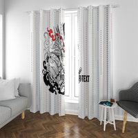 Japan Rugby National Heritage Custom Window Curtain Traditional Sashiko Inspired