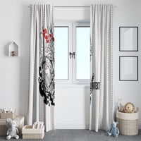 Japan Rugby National Heritage Custom Window Curtain Traditional Sashiko Inspired