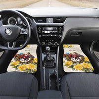 Melbourne Horse Racing Personalised Car Mats Australian Horse With Yellow Roses - Wonder Print Shop