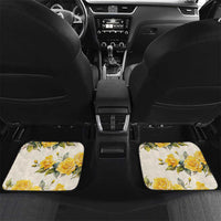 Melbourne Horse Racing Personalised Car Mats Australian Horse With Yellow Roses - Wonder Print Shop