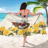 Melbourne Horse Racing Personalised Sarong Australian Horse With Yellow Roses - Wonder Print Shop