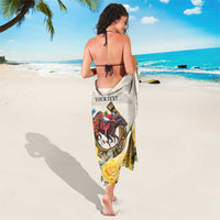 Melbourne Horse Racing Personalised Sarong Australian Horse With Yellow Roses - Wonder Print Shop