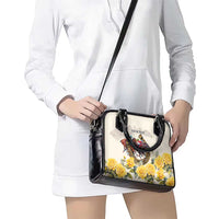 Melbourne Horse Racing Personalised Shoulder Handbag Australian Horse With Yellow Roses - Wonder Print Shop