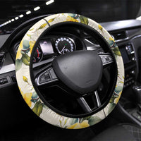 Melbourne Horse Racing Steering Wheel Cover Australian Horse With Yellow Roses - Wonder Print Shop