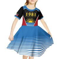 Antigua and Barbuda 1981 Kid Short Sleeve Dress Each Endeavouring All Achieving - Wonder Print Shop