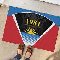 Antigua and Barbuda 1981 Rubber Doormat Each Endeavouring All Achieving - Wonder Print Shop