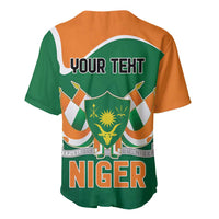 Niger Republic Day Personalized Baseball Jersey Fraternite Travail Progres LT9 - Wonder Print Shop