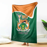 Niger Republic Day Personalized Blanket Fraternite Travail Progres