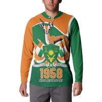 Niger Republic Day Personalized Button Sweatshirt Fraternite Travail Progres LT9 - Wonder Print Shop