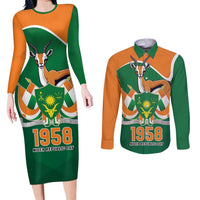 Niger Republic Day Personalized Couples Matching Long Sleeve Bodycon Dress and Long Sleeve Button Shirt Fraternite Travail Progres LT9 - Wonder Print Shop