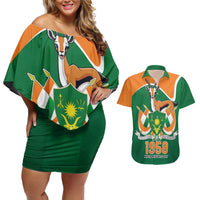 Niger Republic Day Personalized Couples Matching Off Shoulder Short Dress and Hawaiian Shirt Fraternite Travail Progres LT9 - Wonder Print Shop