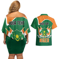 Niger Republic Day Personalized Couples Matching Off Shoulder Short Dress and Hawaiian Shirt Fraternite Travail Progres LT9 - Wonder Print Shop
