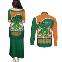 Niger Republic Day Personalized Couples Matching Puletasi and Long Sleeve Button Shirt Fraternite Travail Progres LT9 - Wonder Print Shop