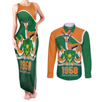 Niger Republic Day Personalized Couples Matching Tank Maxi Dress and Long Sleeve Button Shirt Fraternite Travail Progres LT9 - Wonder Print Shop
