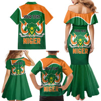 Niger Republic Day Personalized Family Matching Mermaid Dress and Hawaiian Shirt Fraternite Travail Progres LT9 - Wonder Print Shop