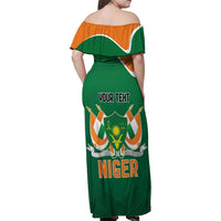 Niger Republic Day Personalized Family Matching Off Shoulder Maxi Dress and Hawaiian Shirt Fraternite Travail Progres LT9 - Wonder Print Shop