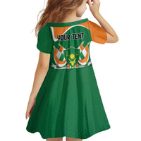 Niger Republic Day Personalized Kid Short Sleeve Dress Fraternite Travail Progres - Wonder Print Shop