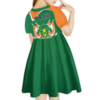 Niger Republic Day Personalized Kid Short Sleeve Dress Fraternite Travail Progres - Wonder Print Shop
