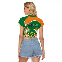 Niger Republic Day Personalized Raglan Cropped T Shirt Fraternite Travail Progres - Wonder Print Shop