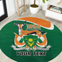 Niger Republic Day Personalized Round Carpet Fraternite Travail Progres