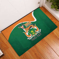 Niger Republic Day Personalized Rubber Doormat Fraternite Travail Progres - Wonder Print Shop